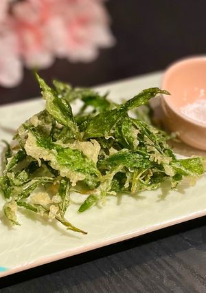 お茶の葉の天ぷら✽生茶葉✽新芽-レシピのメイン写真