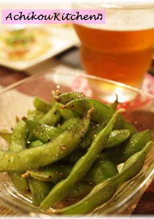 ビールに合う！！簡単、枝豆のゴマ油あえ-レシピのメイン写真