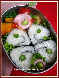 キャラ弁♪のり巻き de 蝶々♪-レシピのメイン写真