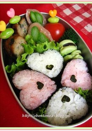 キャラ弁♪のり巻き de ハート♪-レシピのメイン写真