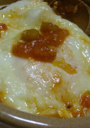 ピザソースｄeタマゴのココット焼き❤-レシピのメイン写真