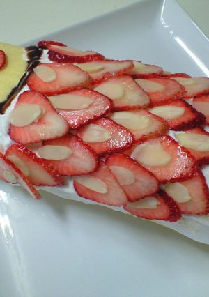 鯉のぼりロールケーキデコ-レシピのメイン写真