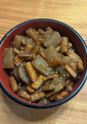 適当 コンニャクとゴボウの炒め煮-レシピのメイン写真