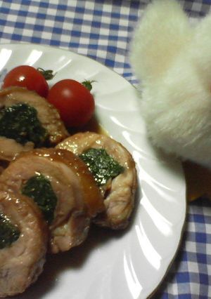 鶏もも肉のほうれん草巻き-レシピのメイン写真