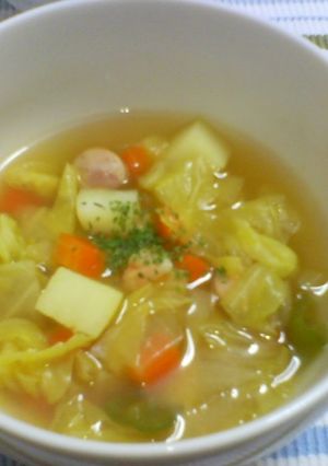 コロコロ野菜のカレー風味スープ-レシピのメイン写真