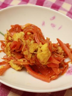にんじんの玉子炒め♡-レシピのメイン写真