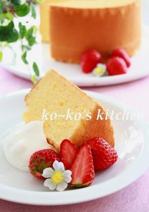 私のバニラシフォンケーキ-レシピのメイン写真