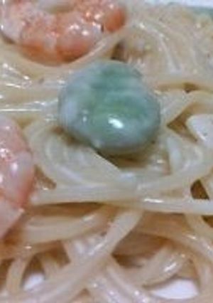 空豆とエビのクリームパスタ-レシピのメイン写真