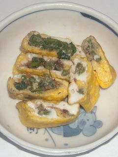 いわしの甘露煮&コシアブラ入り卵焼き-レシピのメイン写真