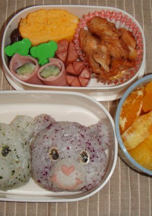 キャラ弁♡ケアベア-レシピのメイン写真