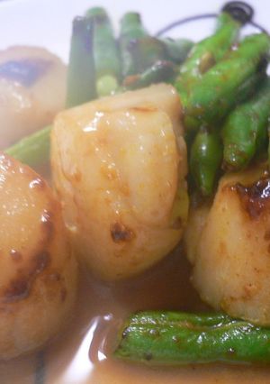 お弁当用＊ほたてといんげんのカレー炒め-レシピのメイン写真