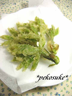 山菜をカラリとキレイに揚げる方法-レシピのメイン写真