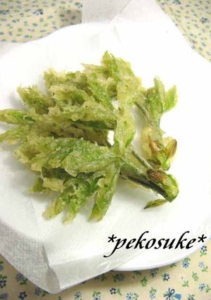 山菜をカラリとキレイに揚げる方法-レシピのメイン写真