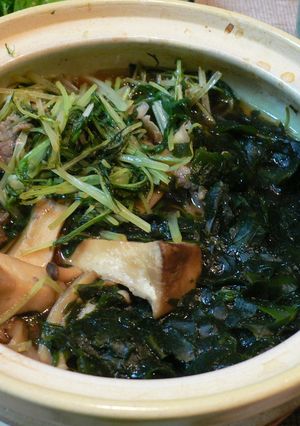 わかめと水菜のきのこ鍋-レシピのメイン写真