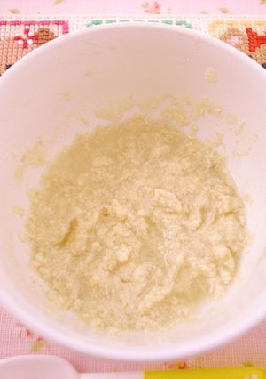 離乳食　5ヶ月のバナナ豆腐-レシピのメイン写真