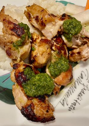 塩麹鶏もも肉の南部鉄器deとジェノベーゼ-レシピのメイン写真