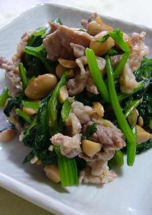 大豆と豚肉の柚子こしょう風味和え-レシピのメイン写真