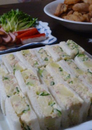新じゃがいも☆ポテトサラダサンドイッチ☆-レシピのメイン写真