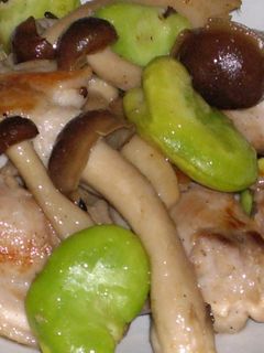 空豆と鶏の炒め物-レシピのメイン写真