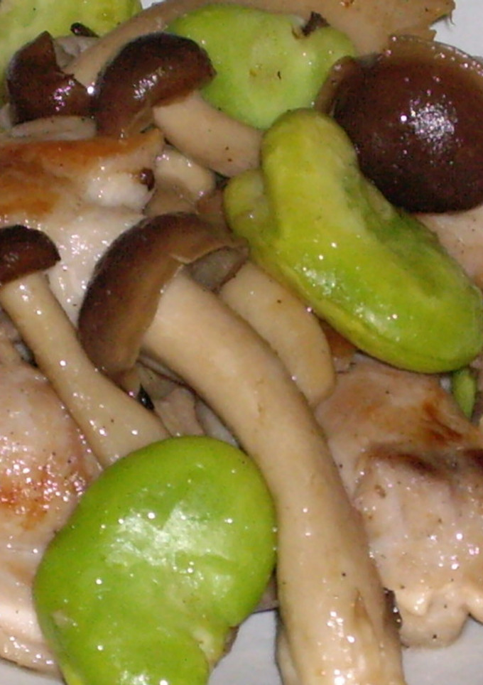 空豆と鶏の炒め物-レシピのメイン写真