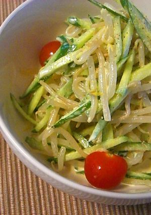もやしとキュウリのカレーマヨサラダ-レシピのメイン写真