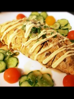 バターで風味格別! 居酒屋風納豆オムレツ-レシピのメイン写真