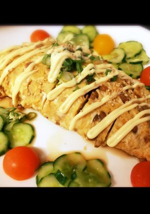 バターで風味格別! 居酒屋風納豆オムレツ-レシピのメイン写真