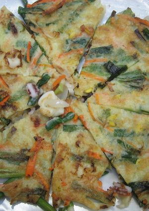 野菜たっぷりチヂミと海鮮チヂミ-レシピのメイン写真