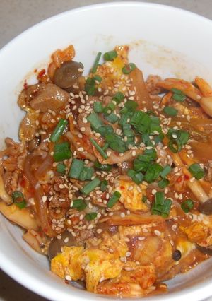 豚キムチ丼-レシピのメイン写真
