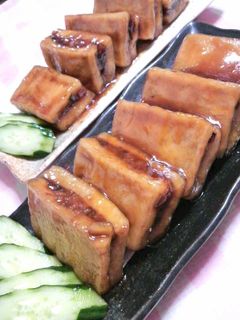 高野豆腐の肉はさみ揚げ煮♪-レシピのメイン写真