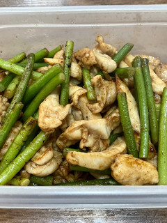 【糖尿病弁当】鳥もも肉とニンニクの芽炒め-レシピのメイン写真