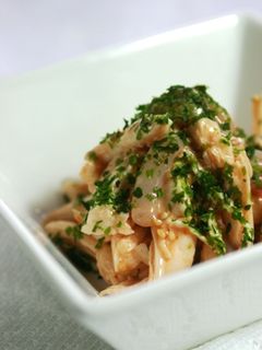 蒸し鶏と塩辛の和えたん-レシピのメイン写真