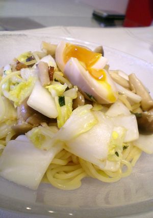 358と大葉にんにく醤油★コラボパスタ-レシピのメイン写真