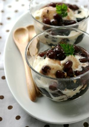 コーヒーわらび餅と小豆のパフェ-レシピのメイン写真