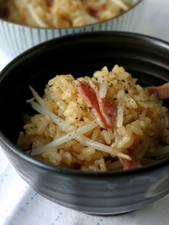 もやしとベーコンの炊き込みご飯-レシピのメイン写真