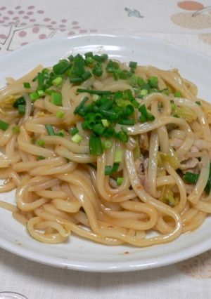 ぴり辛♪焼きうどん-レシピのメイン写真
