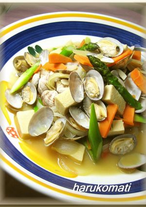 あさり❤高野豆腐❤野菜のバター風味煮-レシピのメイン写真