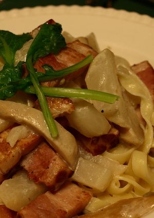 蕪とベーコンのホワイトクリームパスタ-レシピのメイン写真