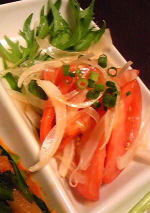 新玉ねぎとトマトのあっさり中華サラダ-レシピのメイン写真