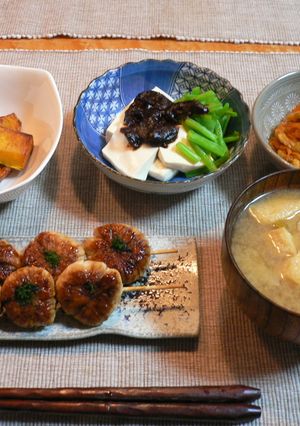 和定食☆ヘルシー鳥つくね串-レシピのメイン写真