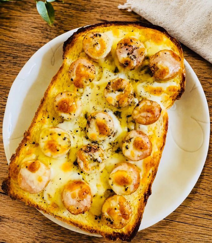 朝食♡ウインナーチーズペッパートースト-レシピのメイン写真