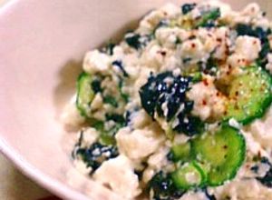 5分で✿韓国のりと豆腐のあえもの-レシピのメイン写真