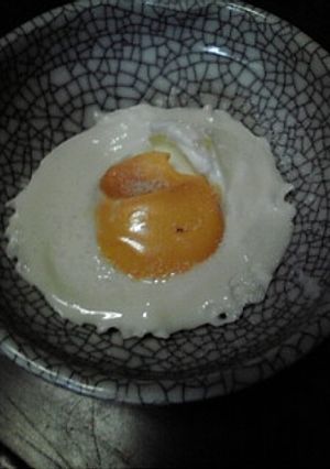 お弁当にも！レンジdeノンオイル目玉焼き-レシピのメイン写真
