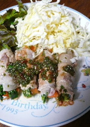 野菜の豚巻～梅しそソース～-レシピのメイン写真