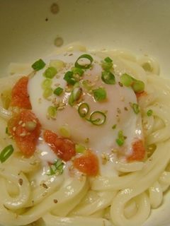 明太子 うどん-レシピのメイン写真
