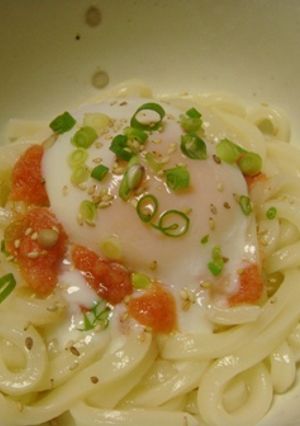 明太子　うどん-レシピのメイン写真