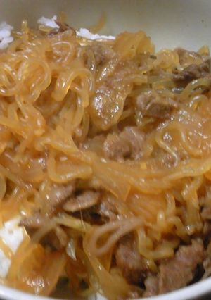 簡単に牛丼-レシピのメイン写真