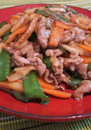 ぶた肉とタケノコのオイスター炒め-レシピのメイン写真