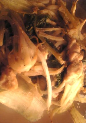 鯵としろ菜ともやしの生姜炒め-レシピのメイン写真