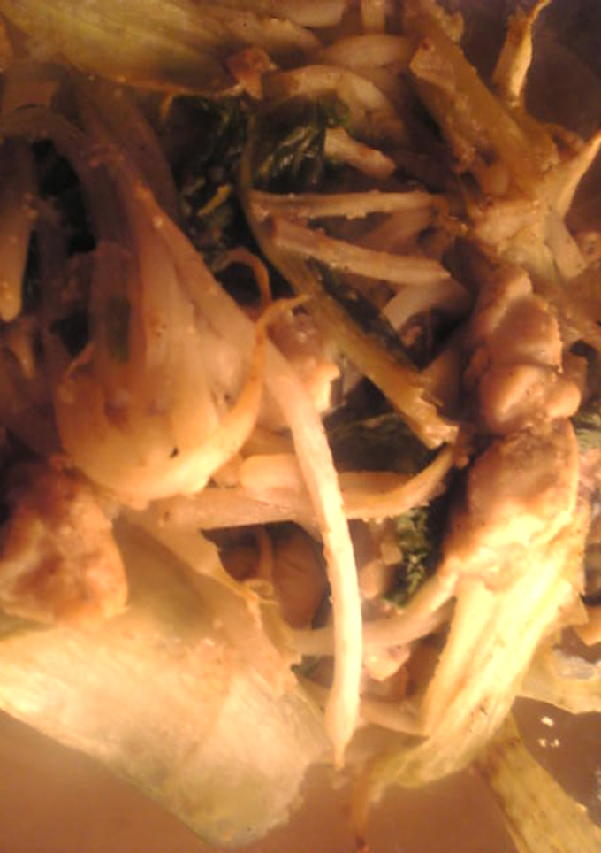 鯵としろ菜ともやしの生姜炒め-レシピのメイン写真